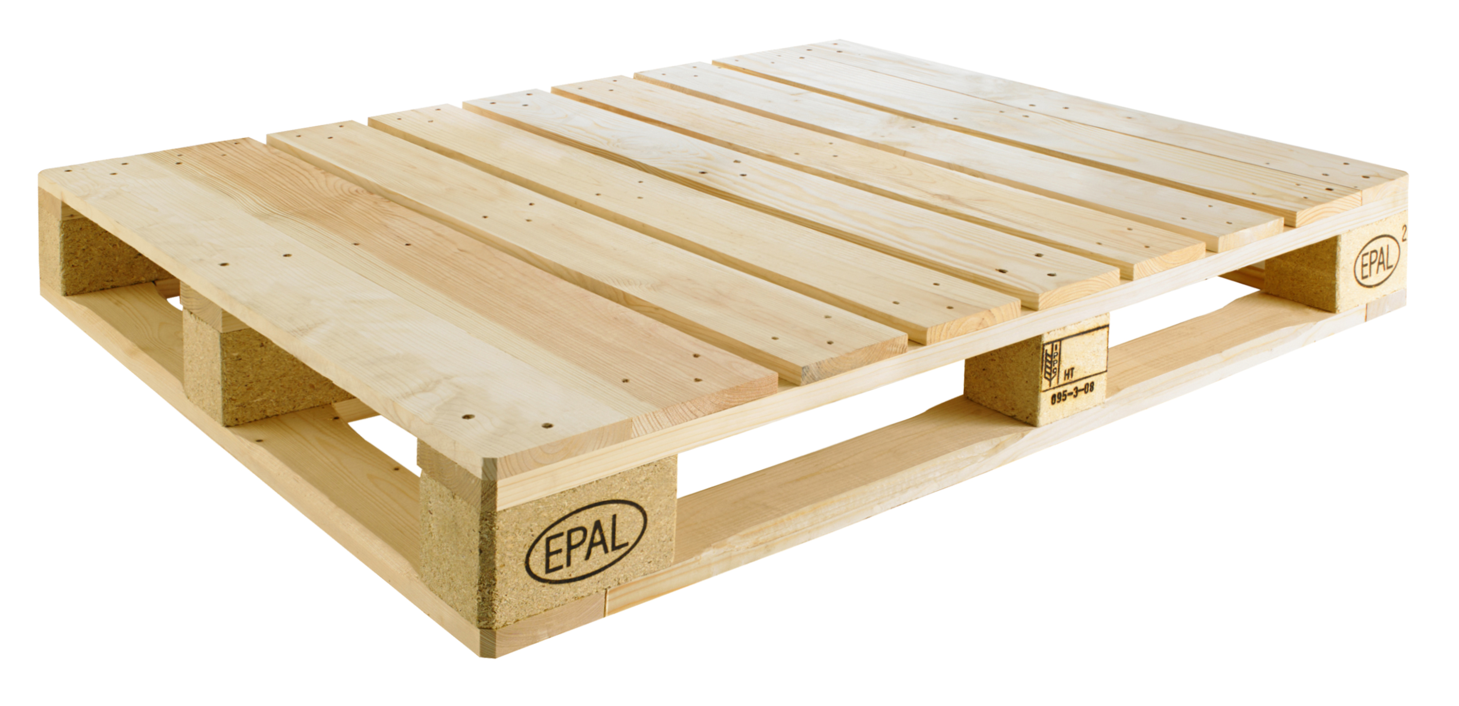 Heavy-duty industrial wooden pallets
